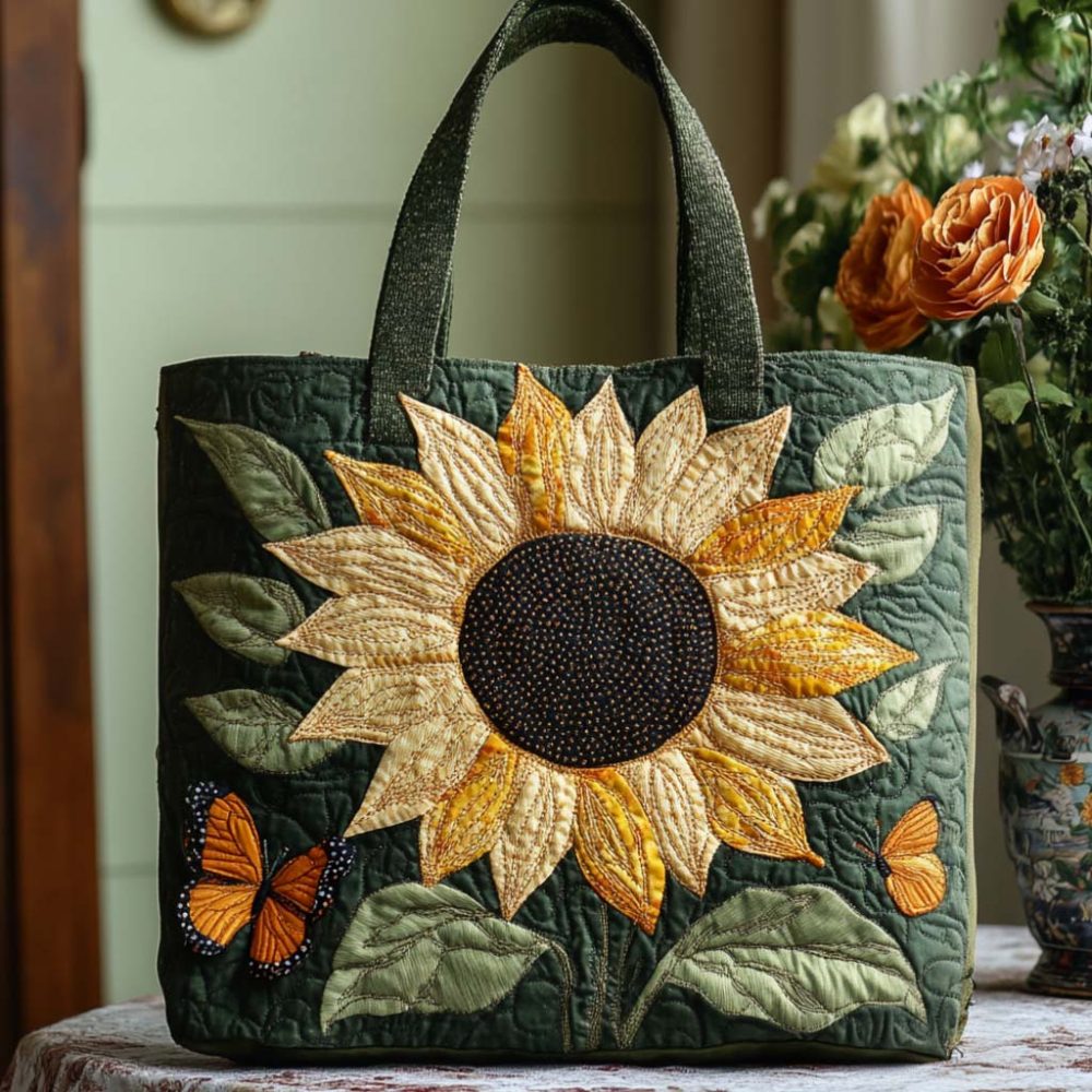 Floral Dream Quilted Tote Bag