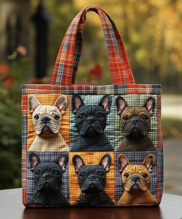 Fluffy Beret Quilted Tote Bag