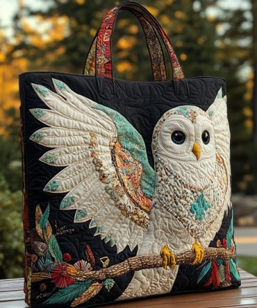Forest Guardian Quilted Tote Bag