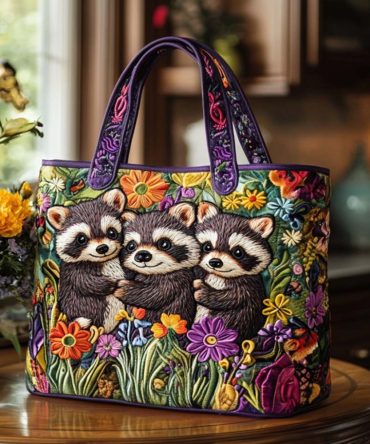 Forest Mischief Quilted Tote Bag