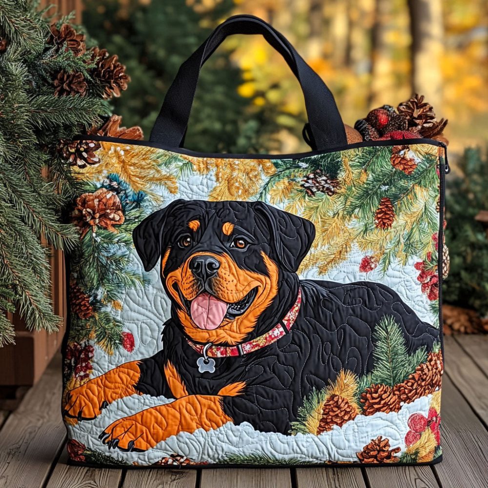 Forest Protector Quilted Tote Bag