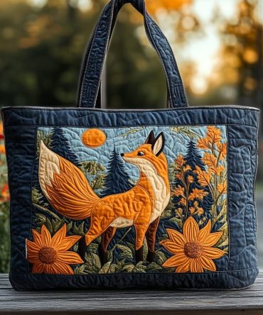 Fox Bliss Quilted Tote Bag