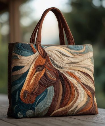 Freedom Rider Quilted Tote Bag