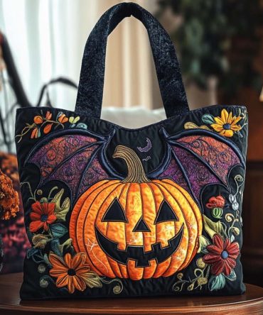Fright Delight Quilted Tote Bag