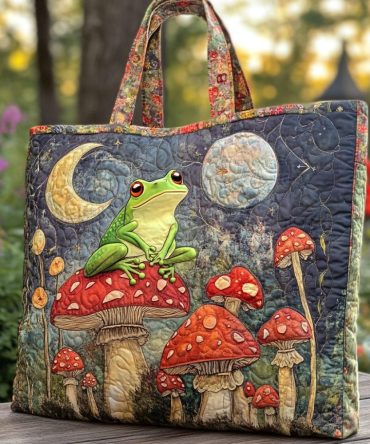 Frog Pond Quilted Tote Bag