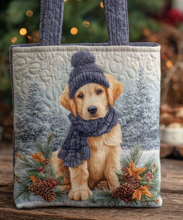 Frosty Friend Quilted Tote Bag