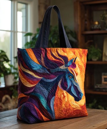 Gallop Grace Quilted Tote Bag