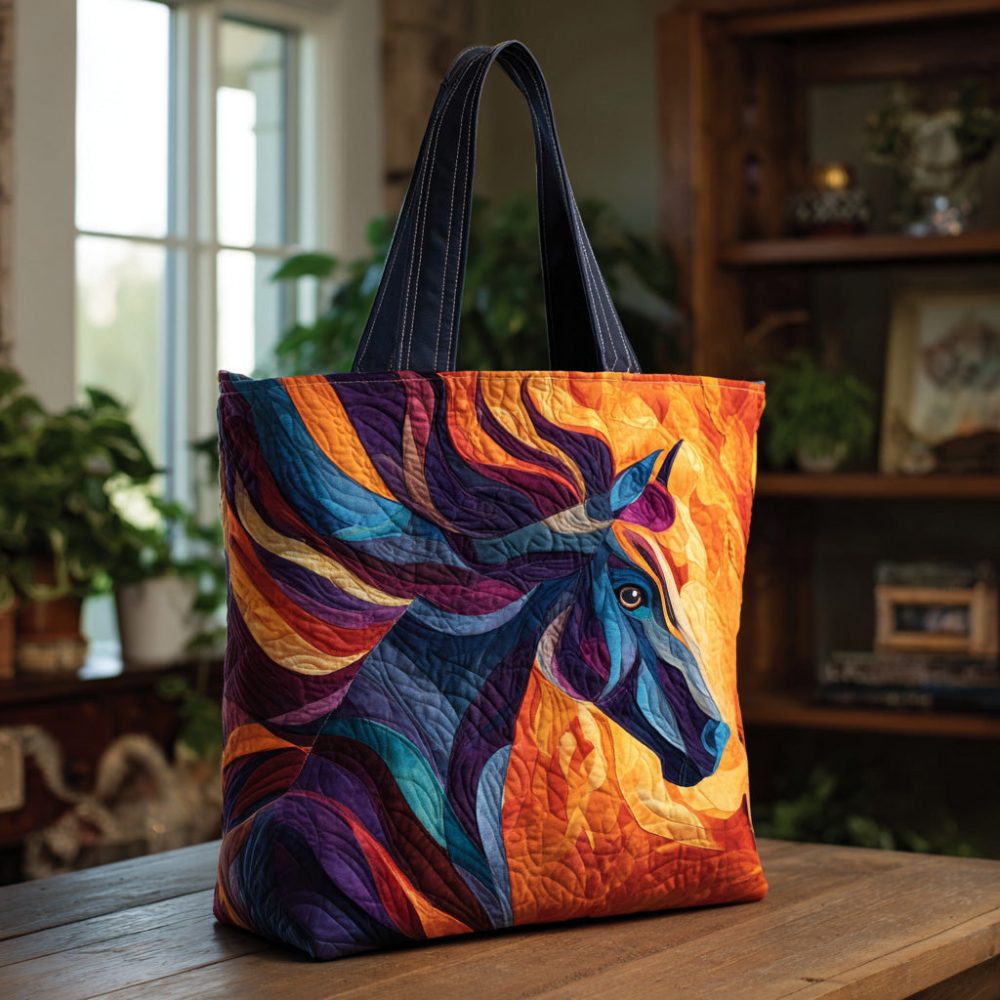 Gallop Grace Quilted Tote Bag