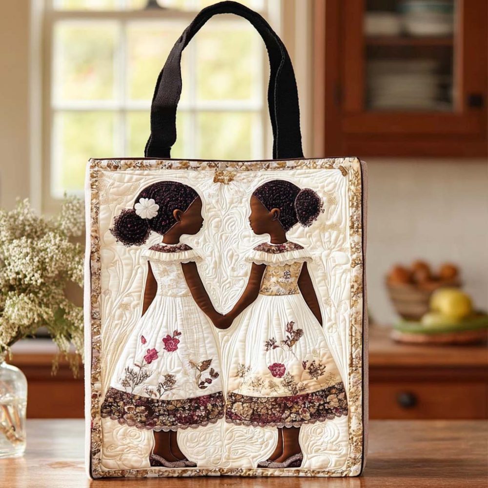 Garden Sisters Quilted Tote Bag - Image 2
