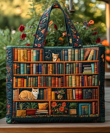 Garden Tales Quilted Tote Bag