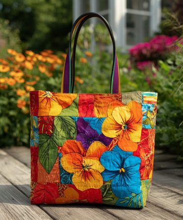 Garden Of Thoughts Quilted Tote Bag