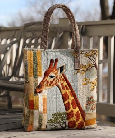 Gentle Neck Quilted Tote Bag