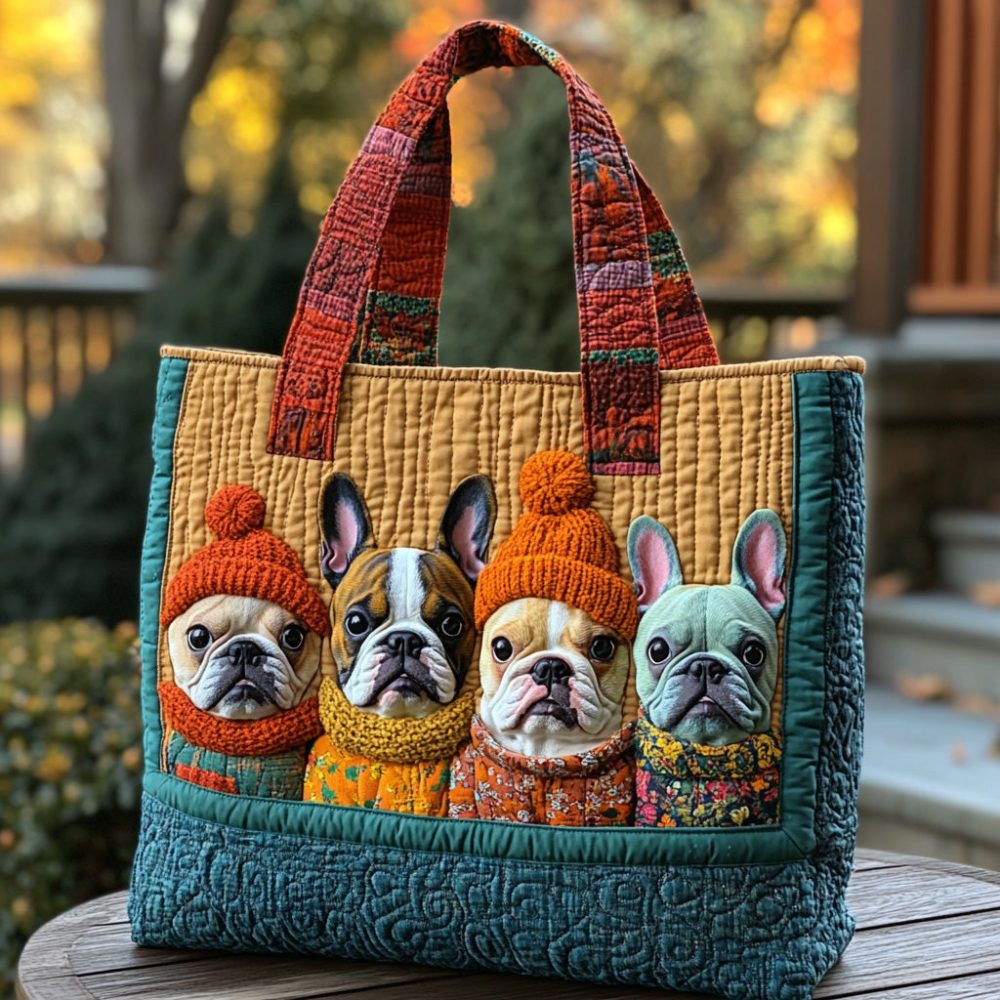 Gourd Glam Quilted Tote Bag