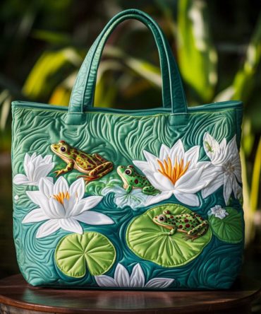 Green Guardian Quilted Tote Bag