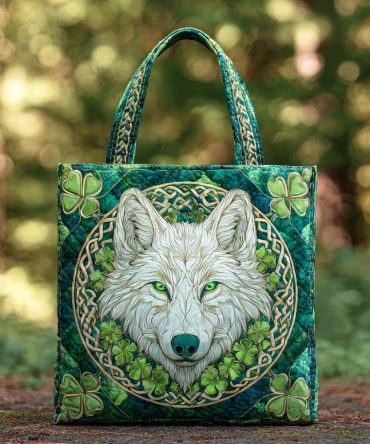 Guardian Of The Pack Quilted Tote Bag