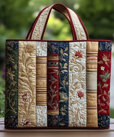 Hardcover Journey Quilted Tote Bag