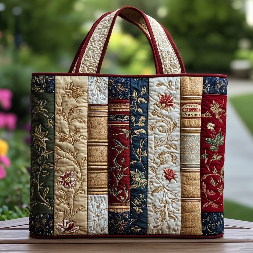 Hardcover Journey Quilted Tote Bag