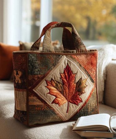 Harvest Bloom Quilted Tote Bag