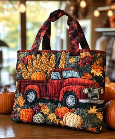 Harvest Hauler Quilted Tote Bag