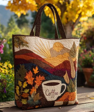 Harvest Morning Quilted Tote Bag