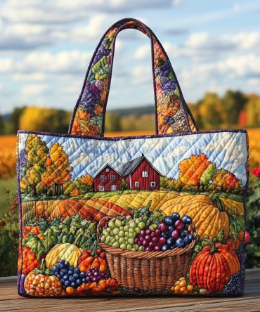 Harvest Road Quilted Tote Bag