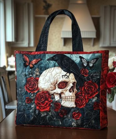 Haunted Beauty Quilted Tote Bag