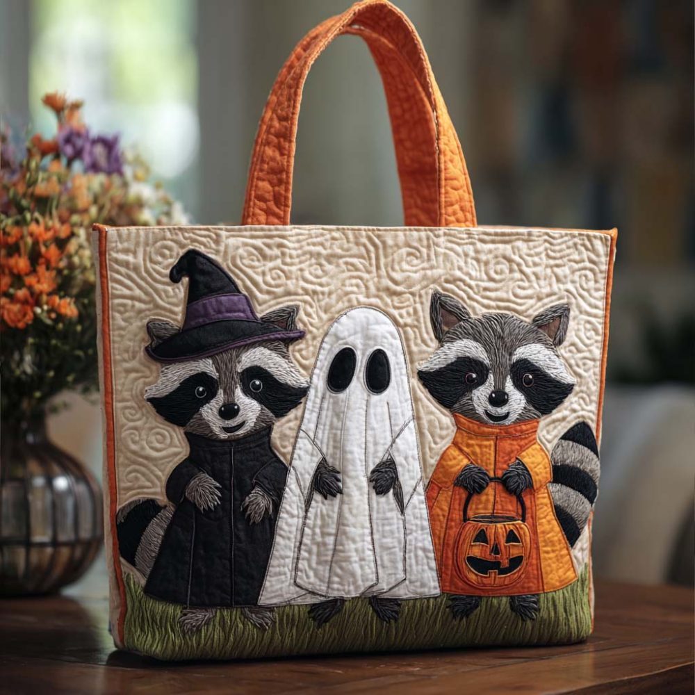 Haunted Trio Quilted Tote Bag
