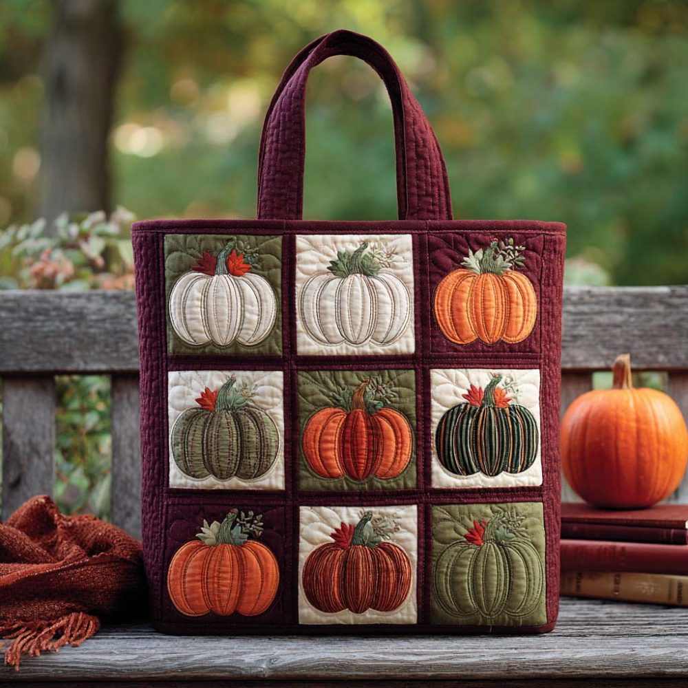 Hayride Days Quilted Tote Bag