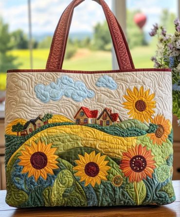 Homestead Bloom Quilted Tote Bag