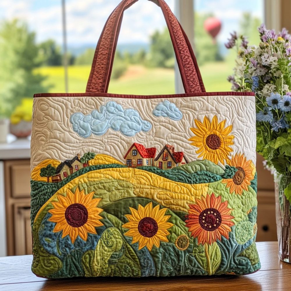 Homestead Bloom Quilted Tote Bag