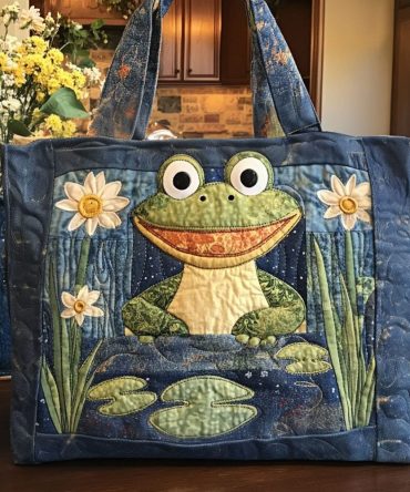 Hoppy Hour Quilted Tote Bag