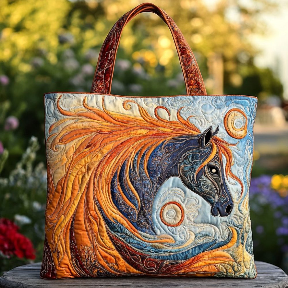 Horse Dream Quilted Tote Bag