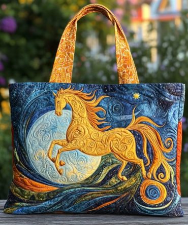 Horse Magic Quilted Tote Bag