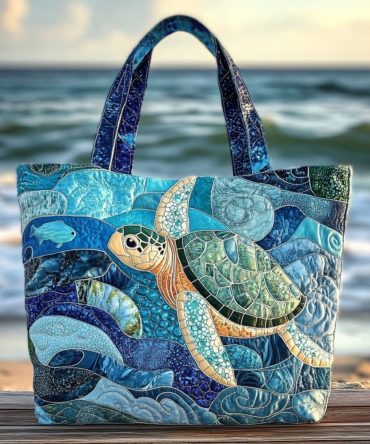 Island Roamer Quilted Tote Bag