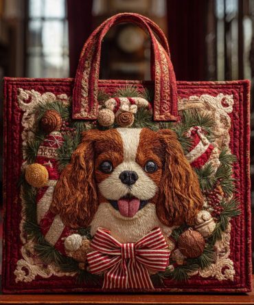 King Charles Celebration Quilted Tote Bag