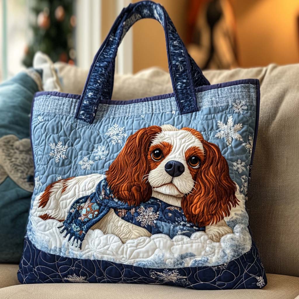 King Charles Joy Quilted Tote Bag