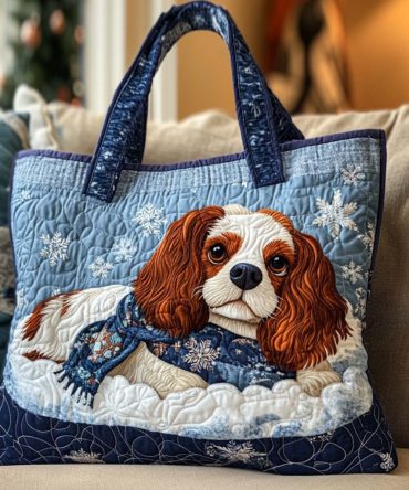 Spaniel Quilted Tote Bag