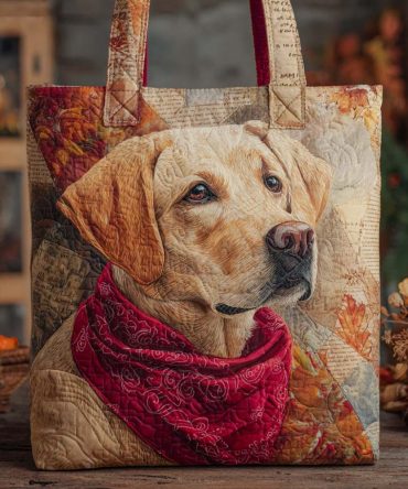 Labrador Bond Quilted Tote Bag