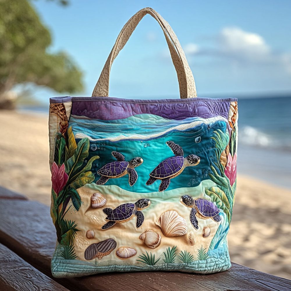 Lagoon Spirit Quilted Tote Bag