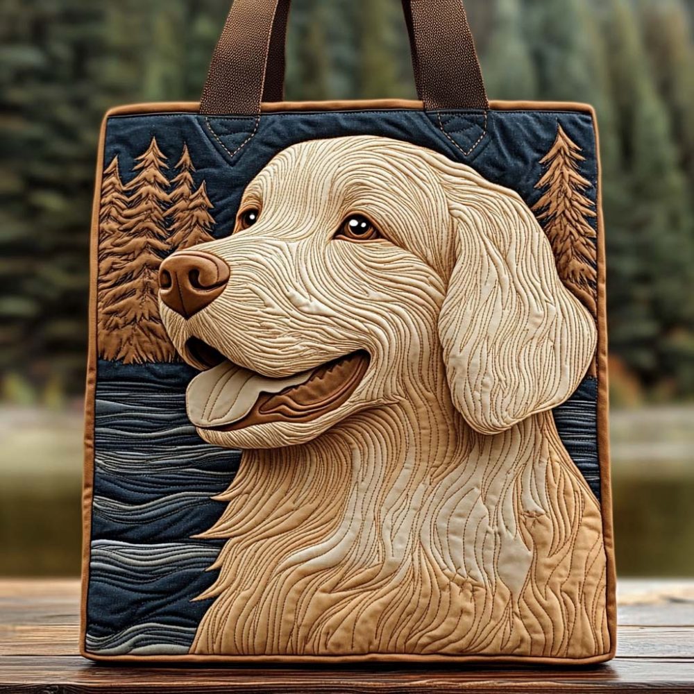 Lakeside Golden Grace Quilted Tote Bag