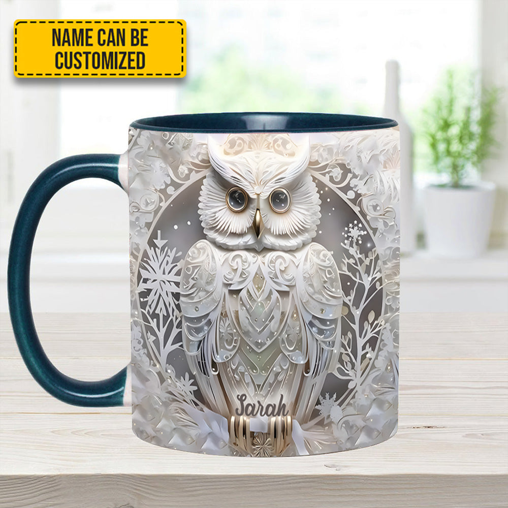 Love Owl - Personalized Accent Mug - Image 3