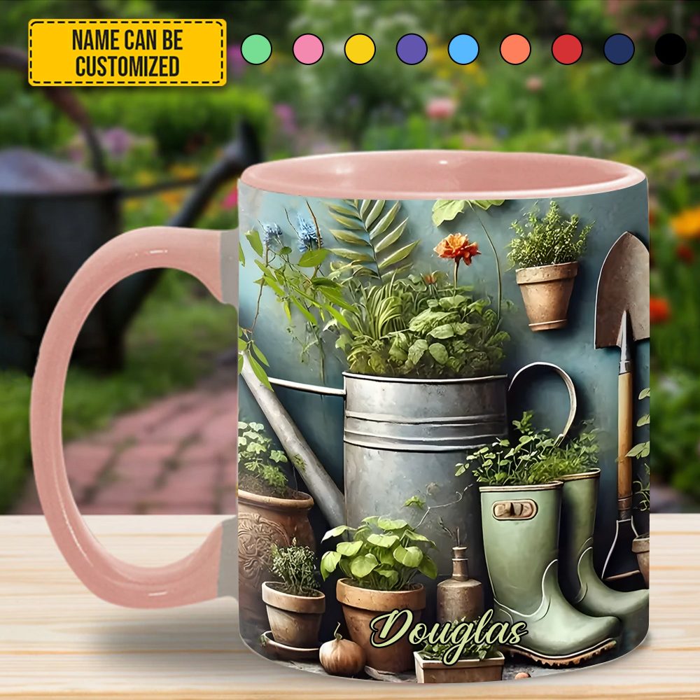 Garden Plant - Personalized Gardening Accent Mug - Image 2