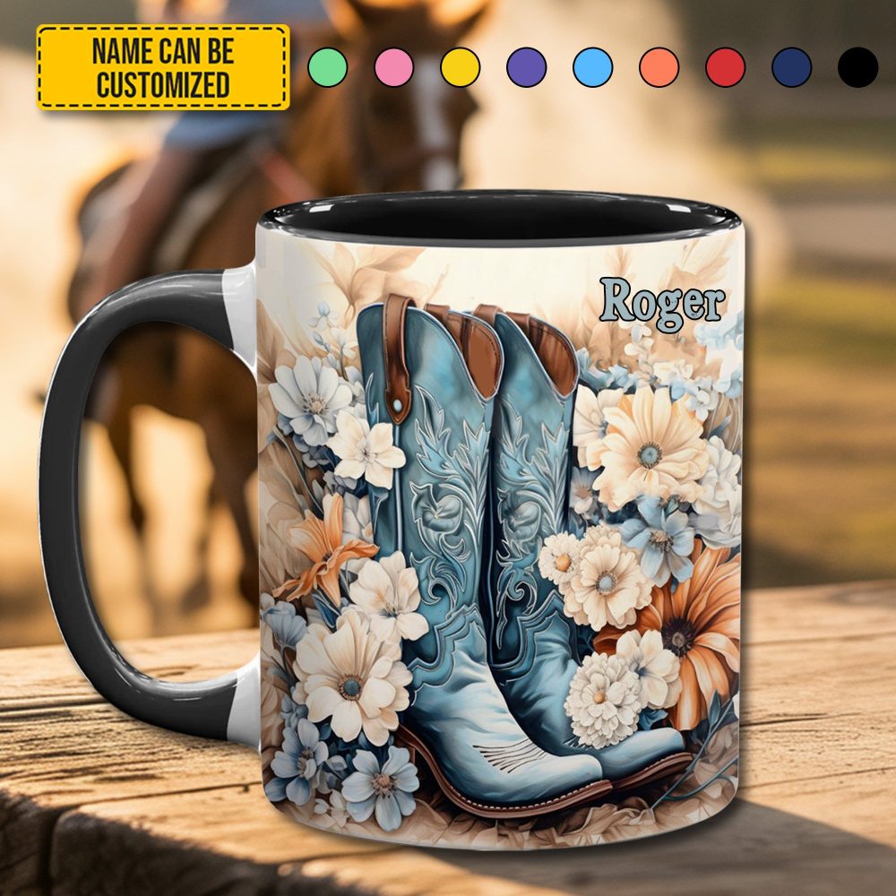 Country Girl - Personalized Accent Mug - Image 2