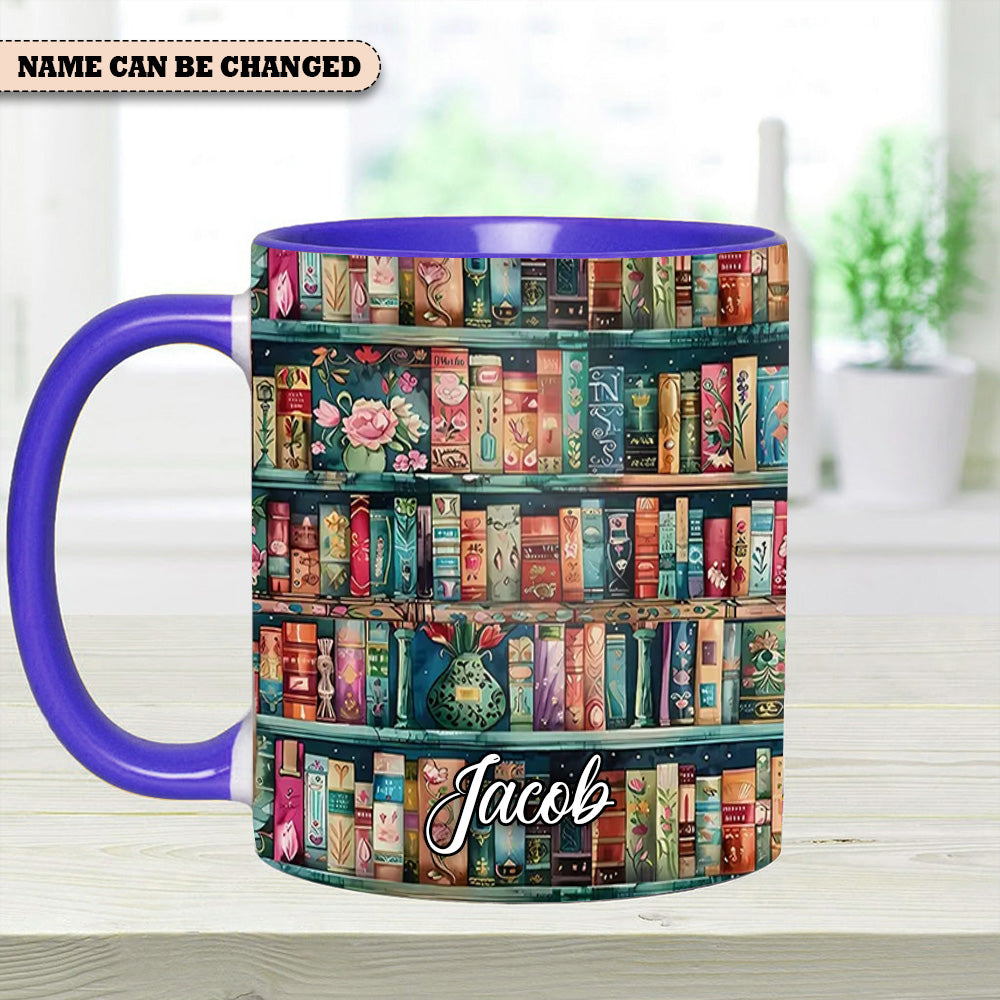 Personalized Bookshelf Mug – Cozy Library Lover’S Dream - Image 10
