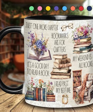 Just A Girl Who Loves Books Accent Mug