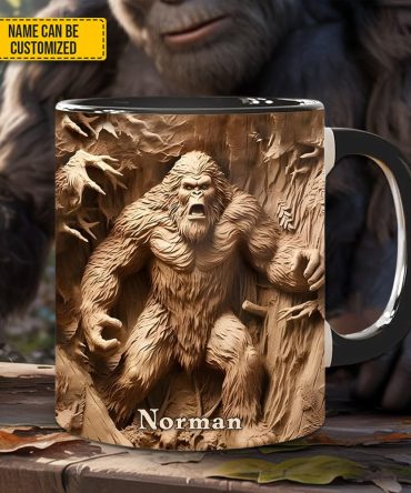 Bigfoot Legend In The Trees – Personalized Bigfoot Accent Mug