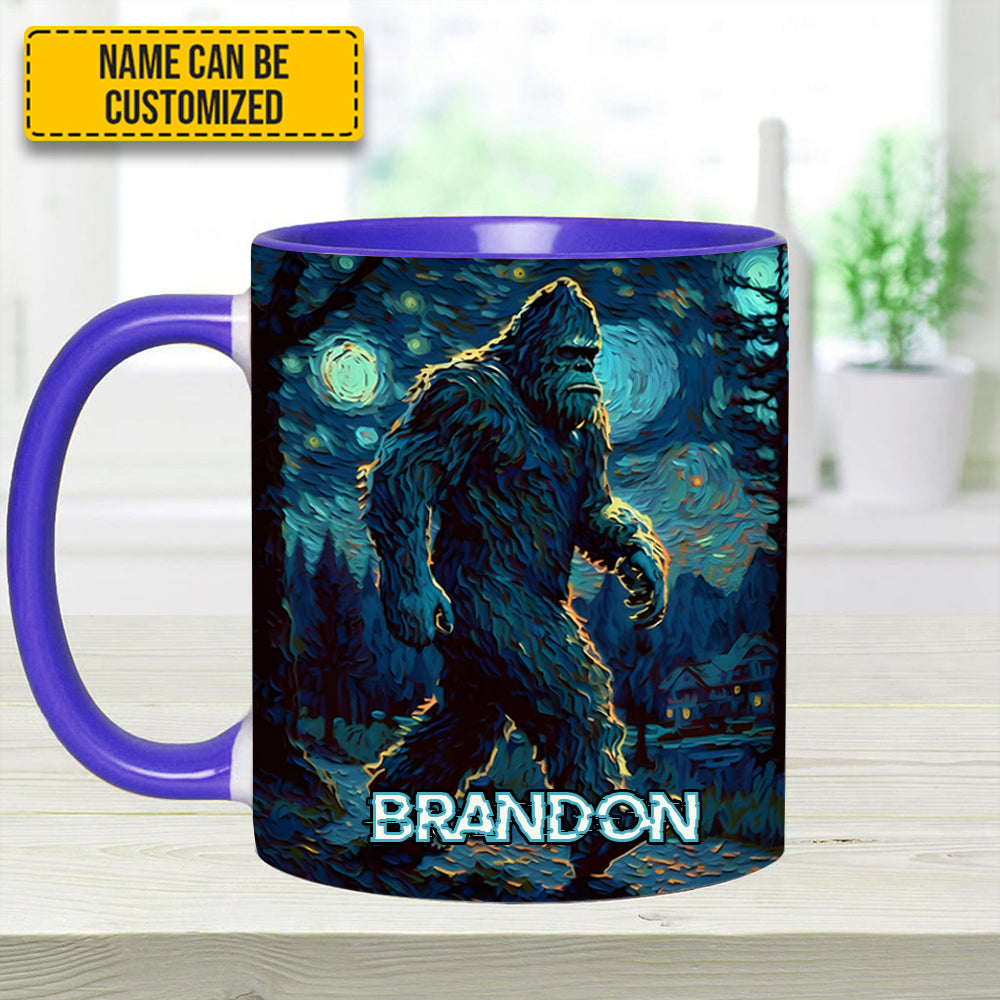 Night Walker - Personalized Bigfoot Accent Mug - Image 5
