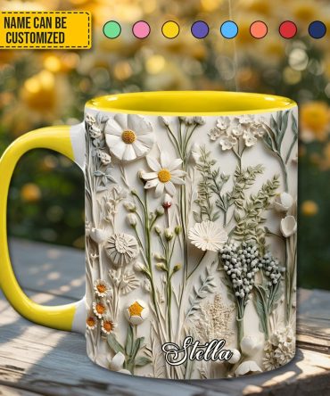 Beautiful Wildflower - Personalized Accent Mug