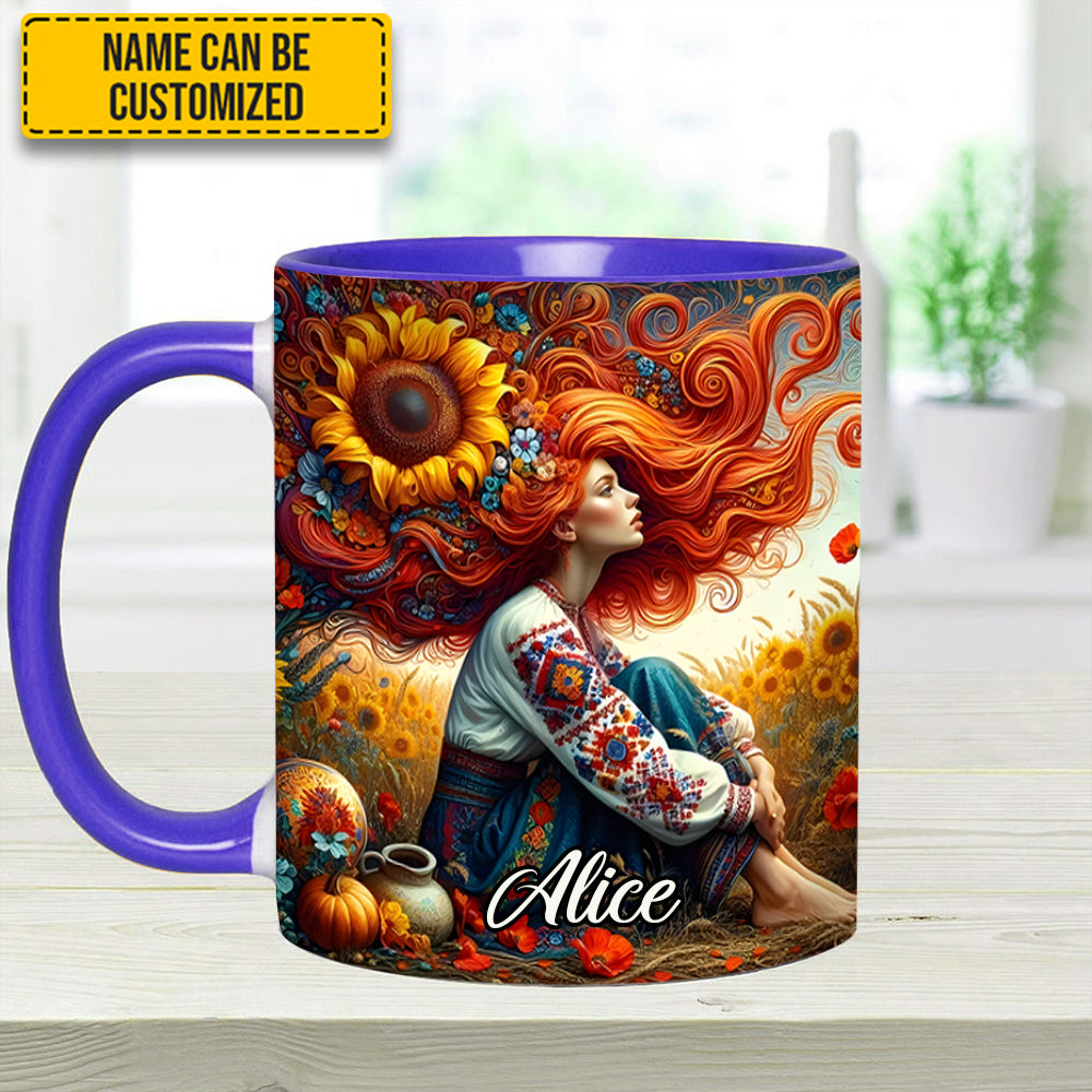 Hippie Girl - Personalized Hippie Accent Mug - Image 6