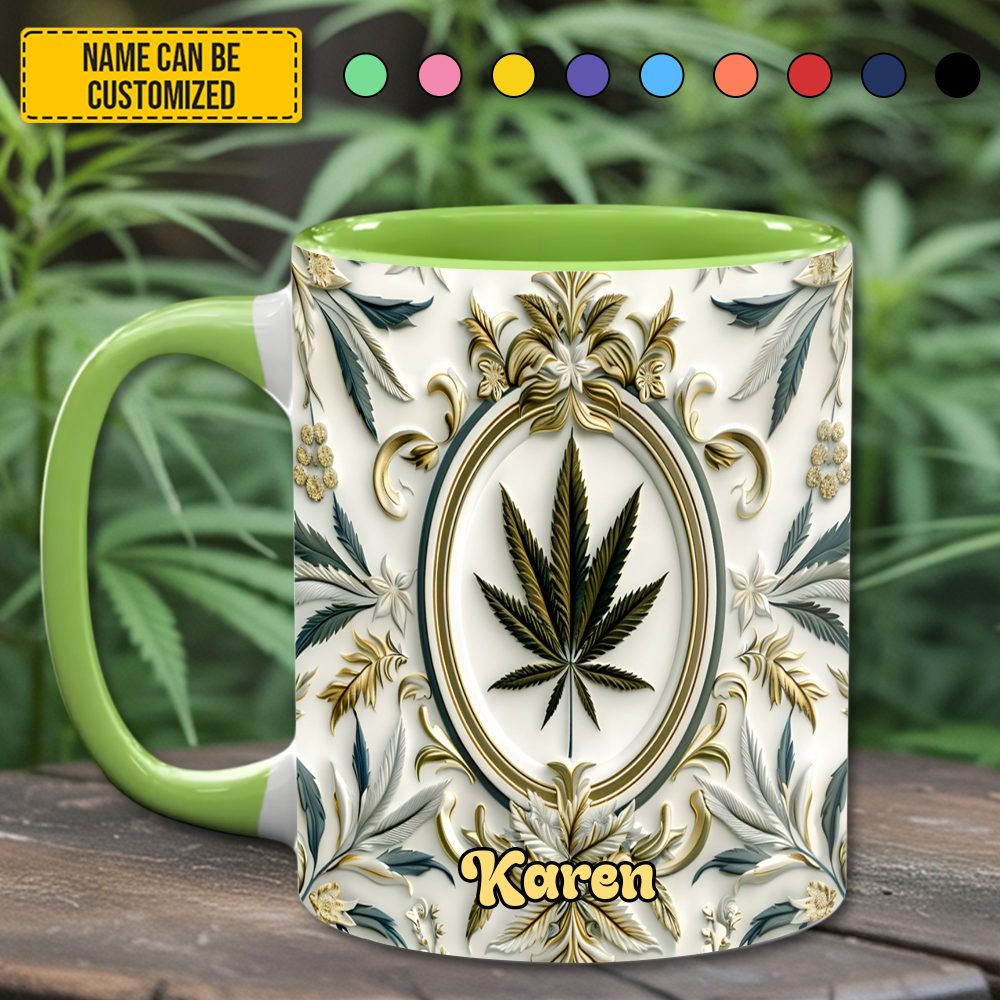 Personalized Luxury Weed Accent Mug - Image 2